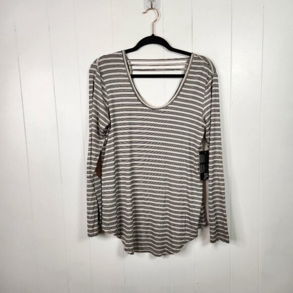 Kavu Sunridge Nautical Stripe Long Sleeve Top T-Shirt Black New NWT Womens Small - Picture 3 of 8